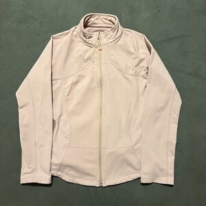 Vintage Lululemon Womens 10 Pink Full Zip Jacket Yoga Running Activewear‎